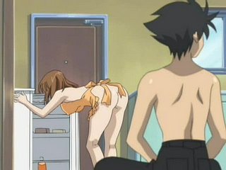 Anime hete kuikens verliezen hun maagdelijkheid tot een kerel
